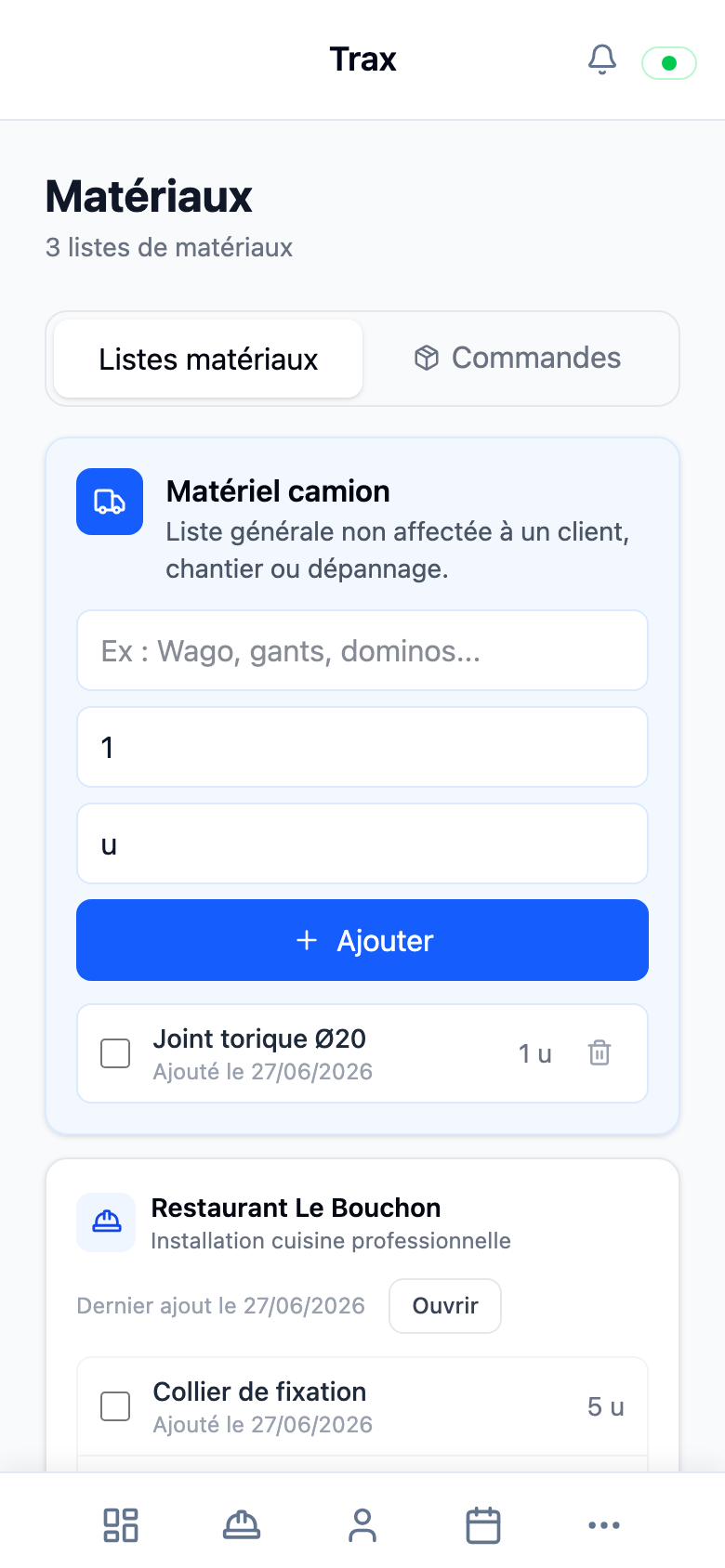 Matériaux