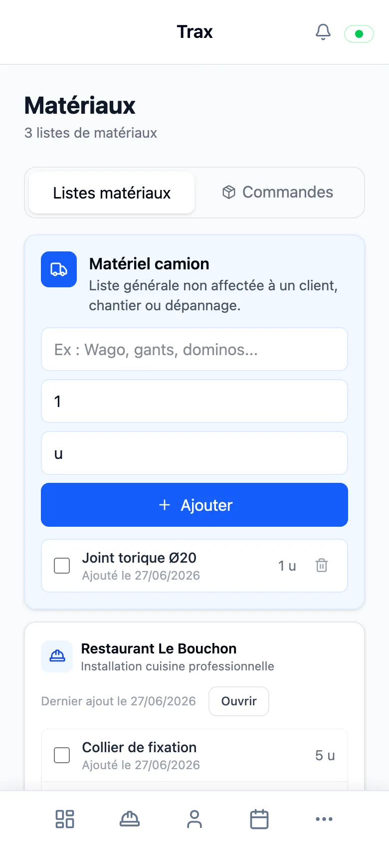 Matériaux